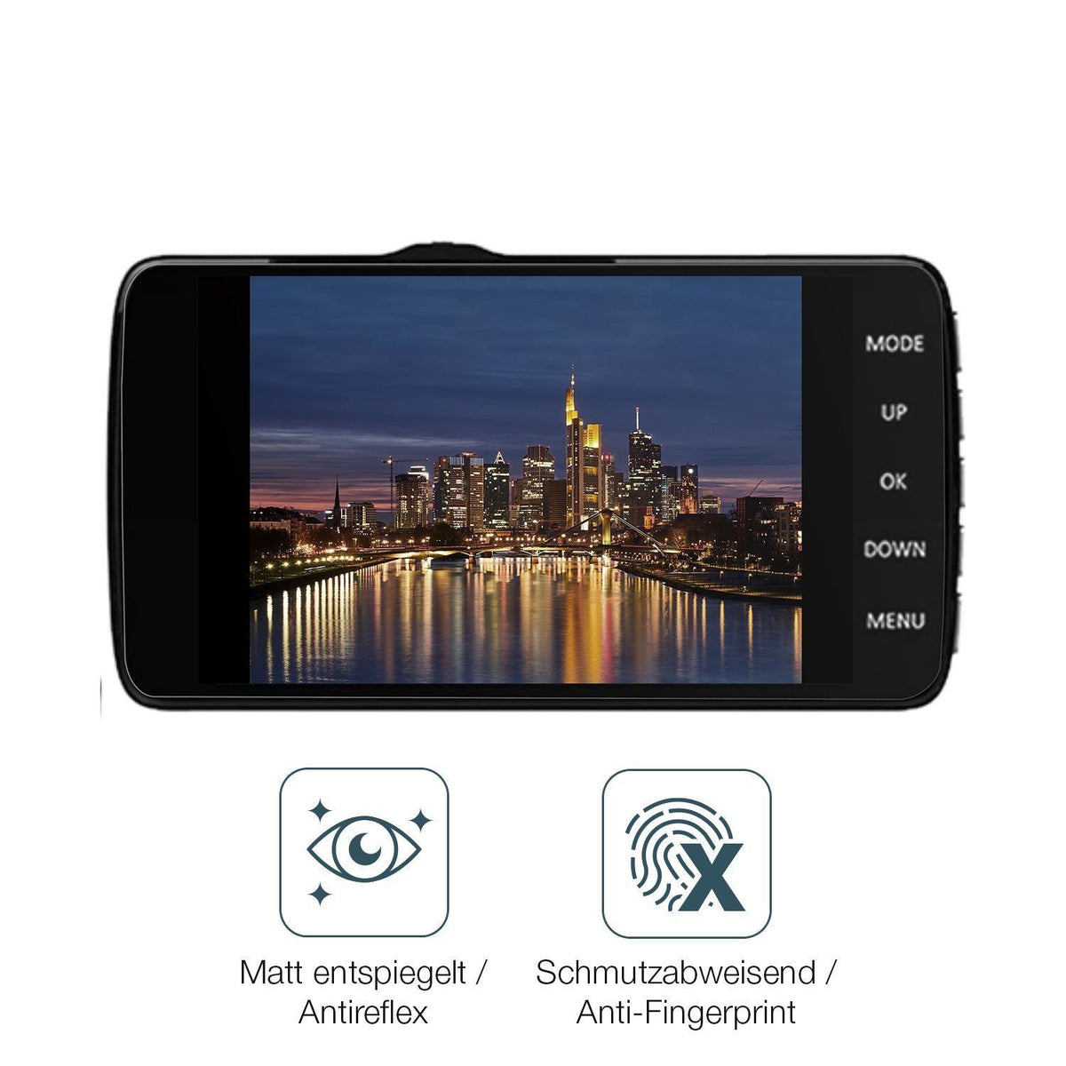 4x Schutzfolie matt für CHORTAU B-T002 Dashcam Dis (4)