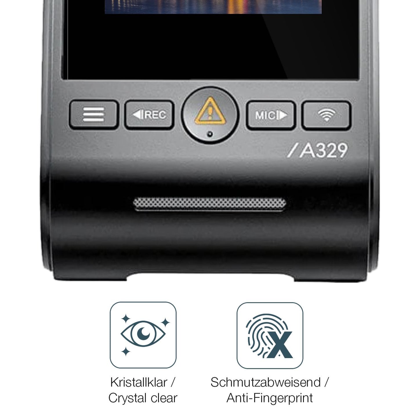 2x 9H Schutzfolie für VIOFO A329 2CH Dashcam Panze (5)