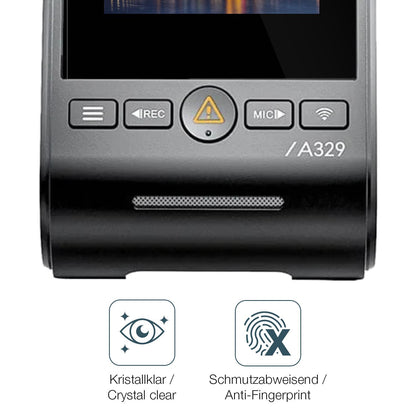 2x 9H Schutzfolie für VIOFO A329 2CH Dashcam Panze (5)