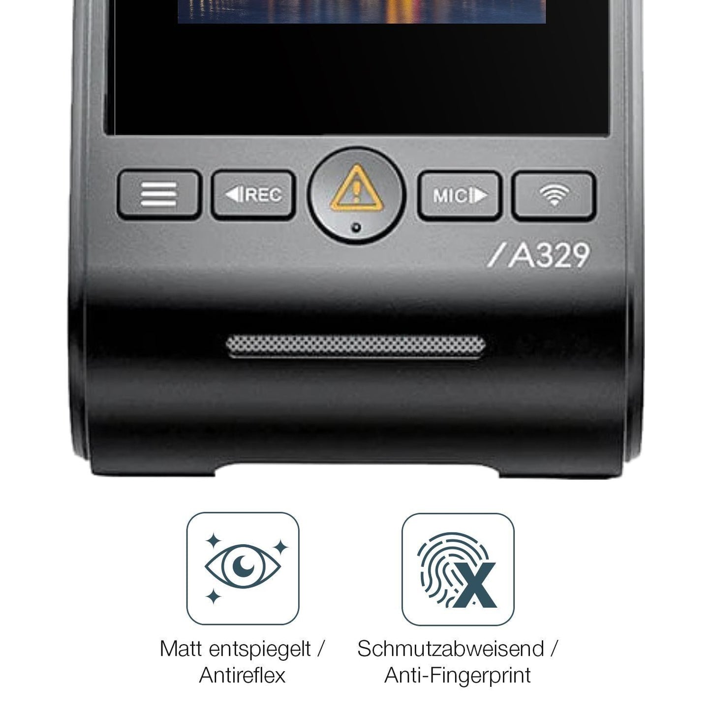 2x 9H Schutzfolie matt für VIOFO A329 2CH Dashcam  (5)