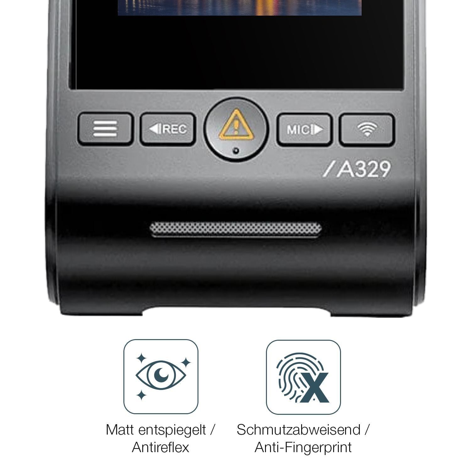 2x 9H Schutzfolie matt für VIOFO A329 2CH Dashcam  (5)