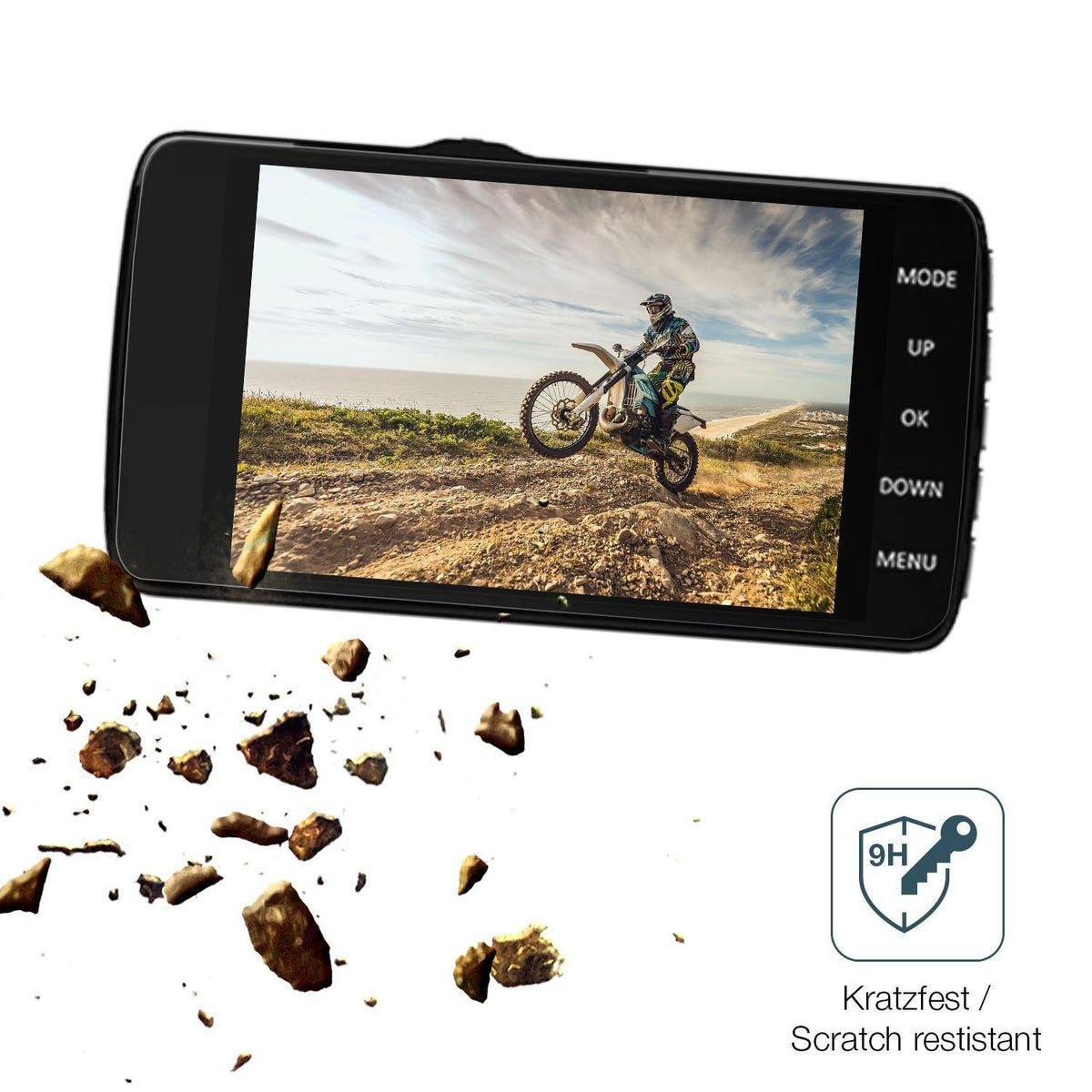 2x 9H Schutzfolie matt für WeBeqer K20S Dashcam Pa (3)