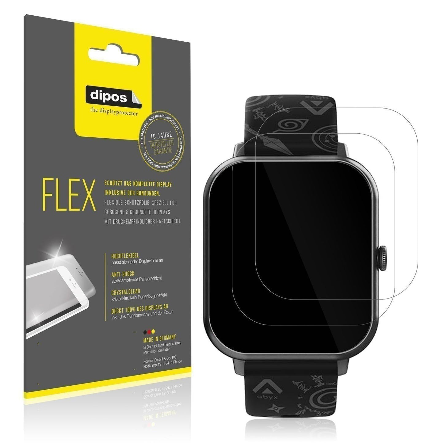 2x 3D Full Cover Schutzfolie für Abyx FIT Touch 3  (1)