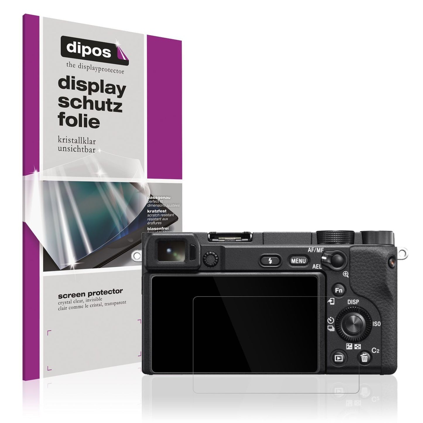 4x Schutzfolie klar für Sony Alpha 6400A Display-S (1)