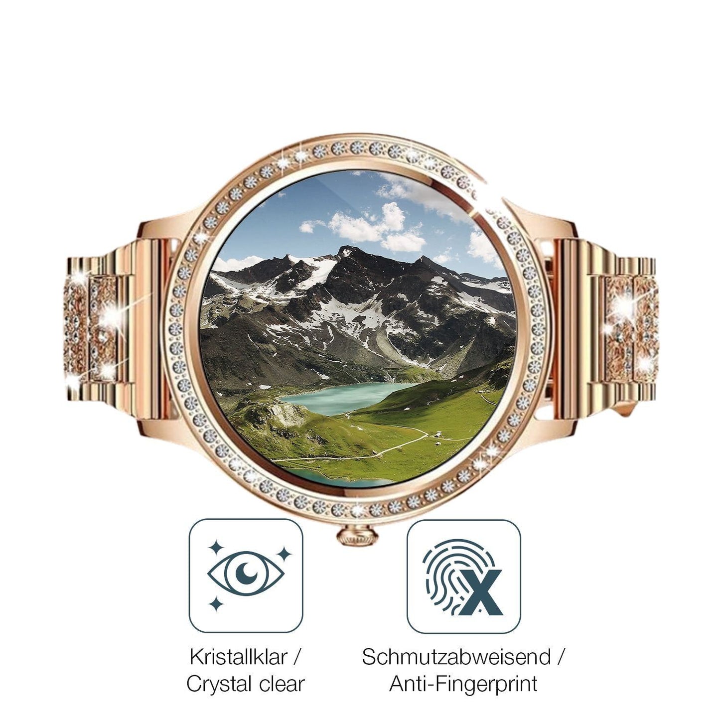 6x Schutzfolie klar für elfofle AK54 1.32 Zoll Dis (4)