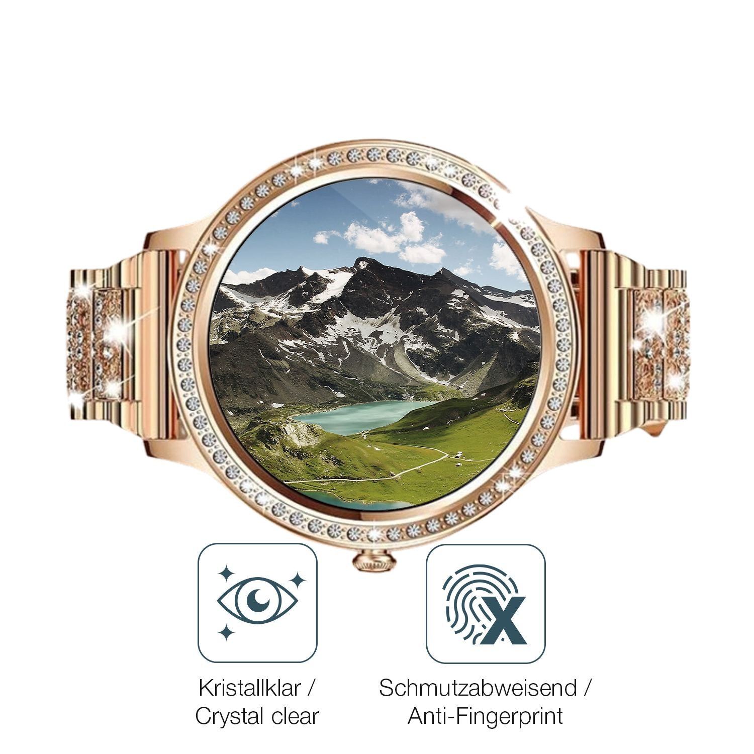 6x Schutzfolie klar für elfofle AK54 1.32 Zoll Dis (4)