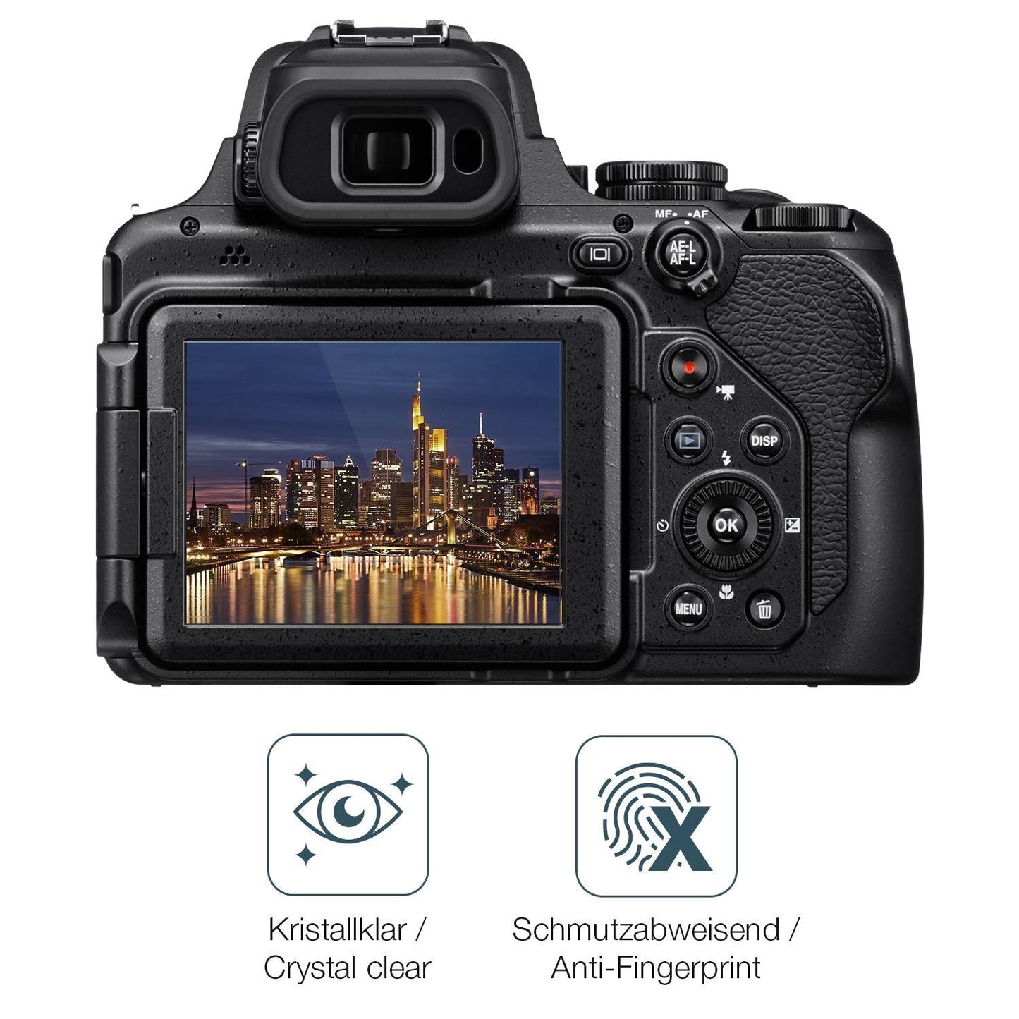 2x 9H Schutzfolie für Nikon Coolpix P1100 Panzerfo (5)