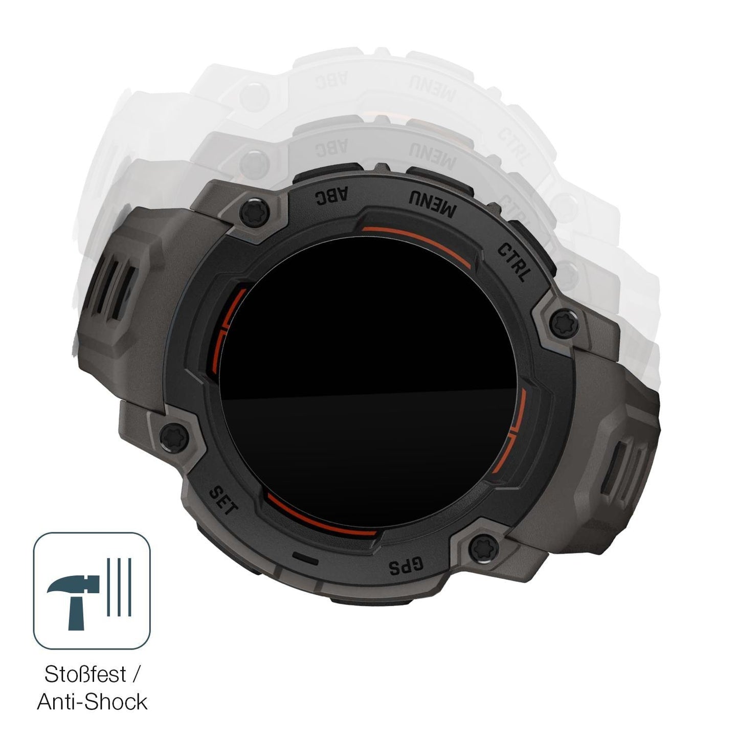 2x 9H Schutzfolie für Garmin Instinct E 40mm Panze (4)