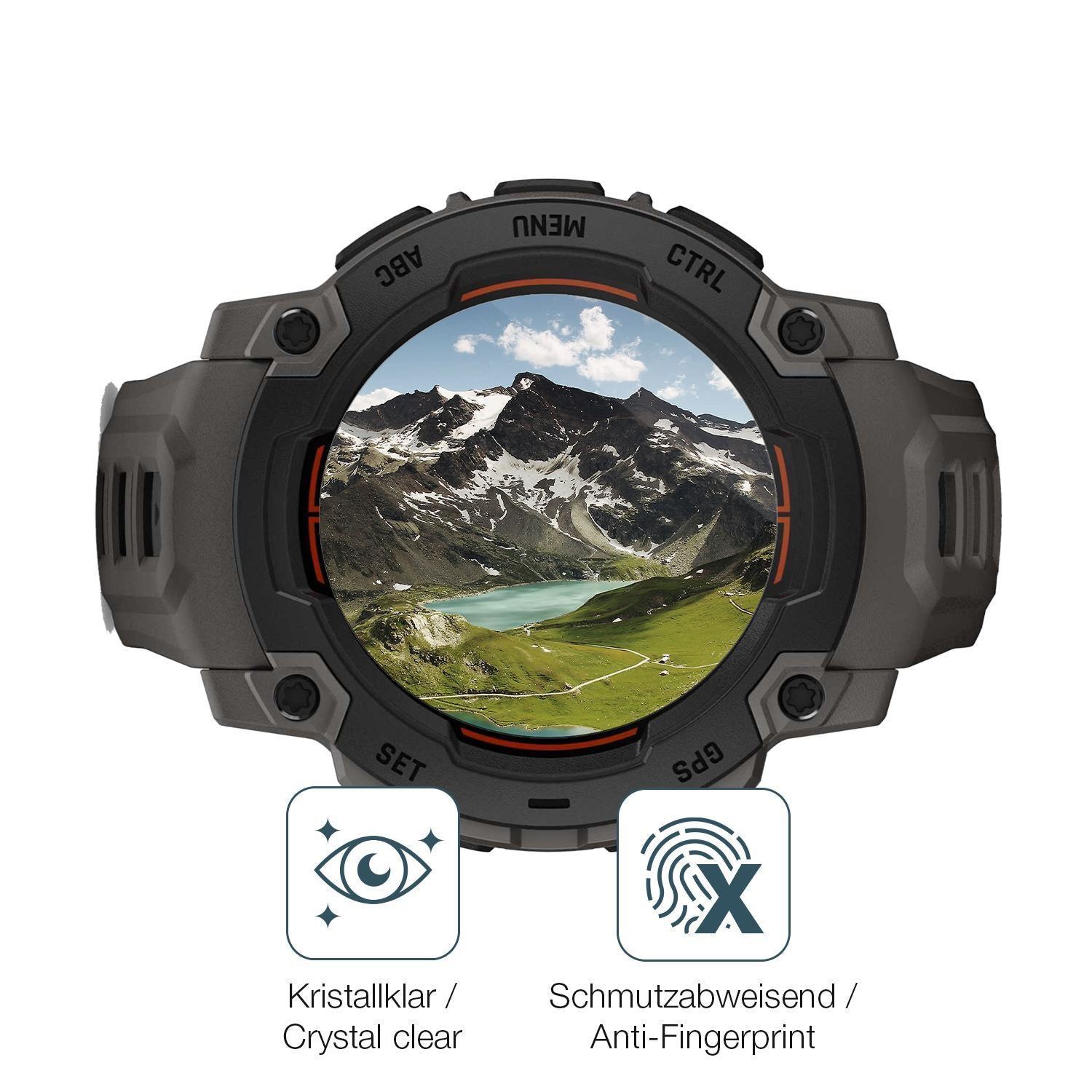 2x 9H Schutzfolie für Garmin Instinct E 40mm Panze (5)
