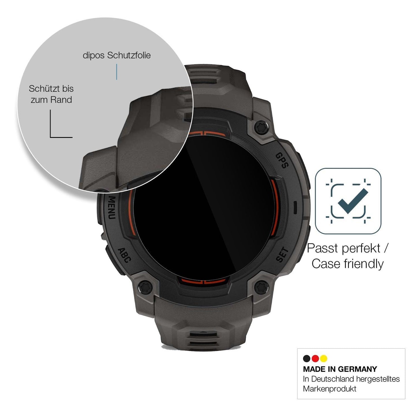2x 9H Schutzfolie für Garmin Instinct E 40mm Panze (6)