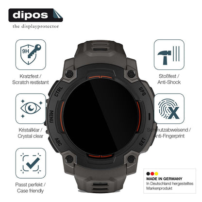2x 9H Schutzfolie für Garmin Instinct E 40mm Panze (7)