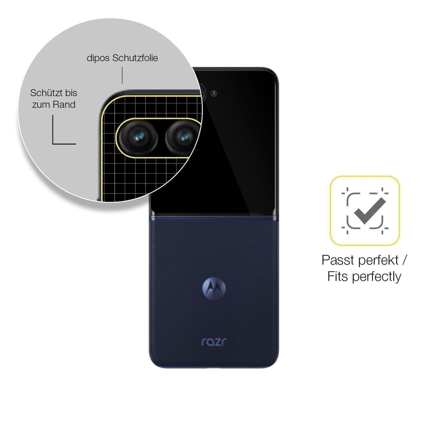 2x 3D Full Cover Schutzfolie für Motorola razr50 U (6)