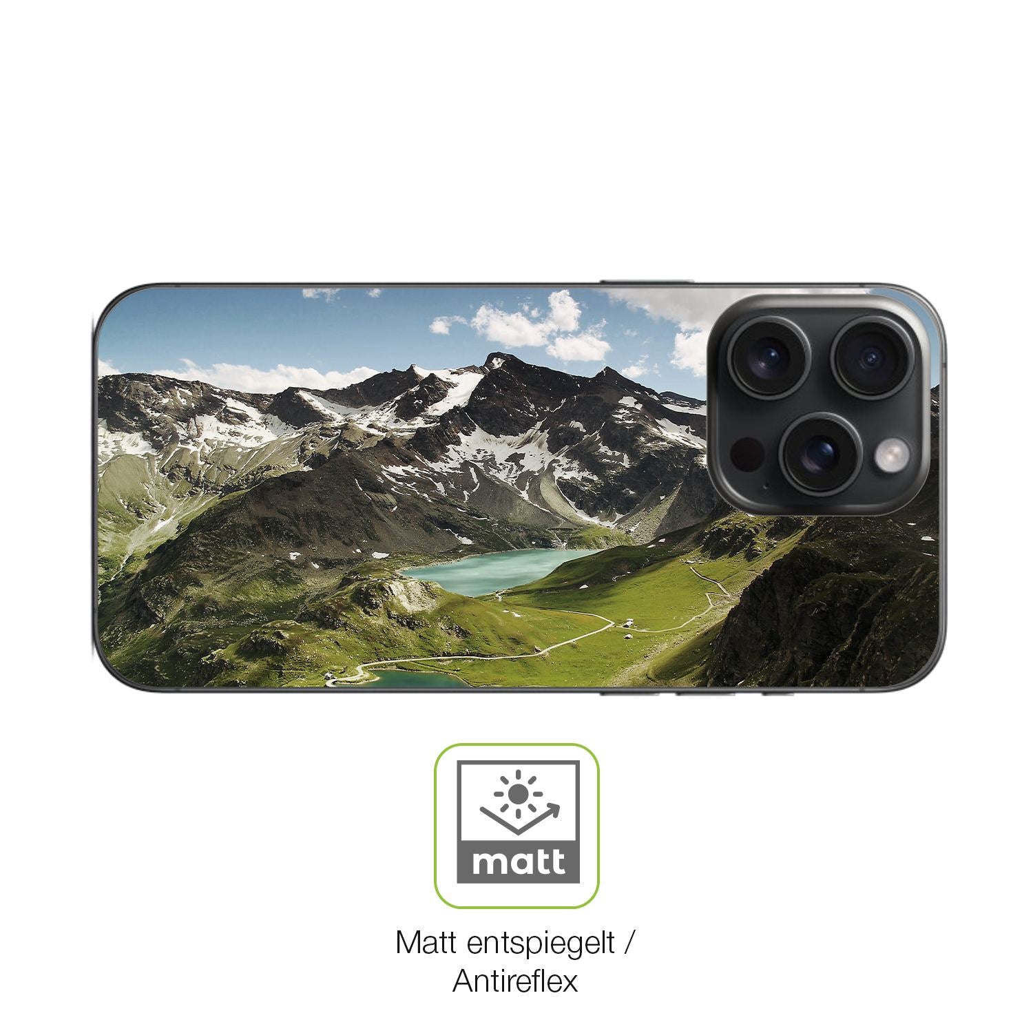 2x Full Cover Schutzfolie matt für Apple iPhone 15 (5)