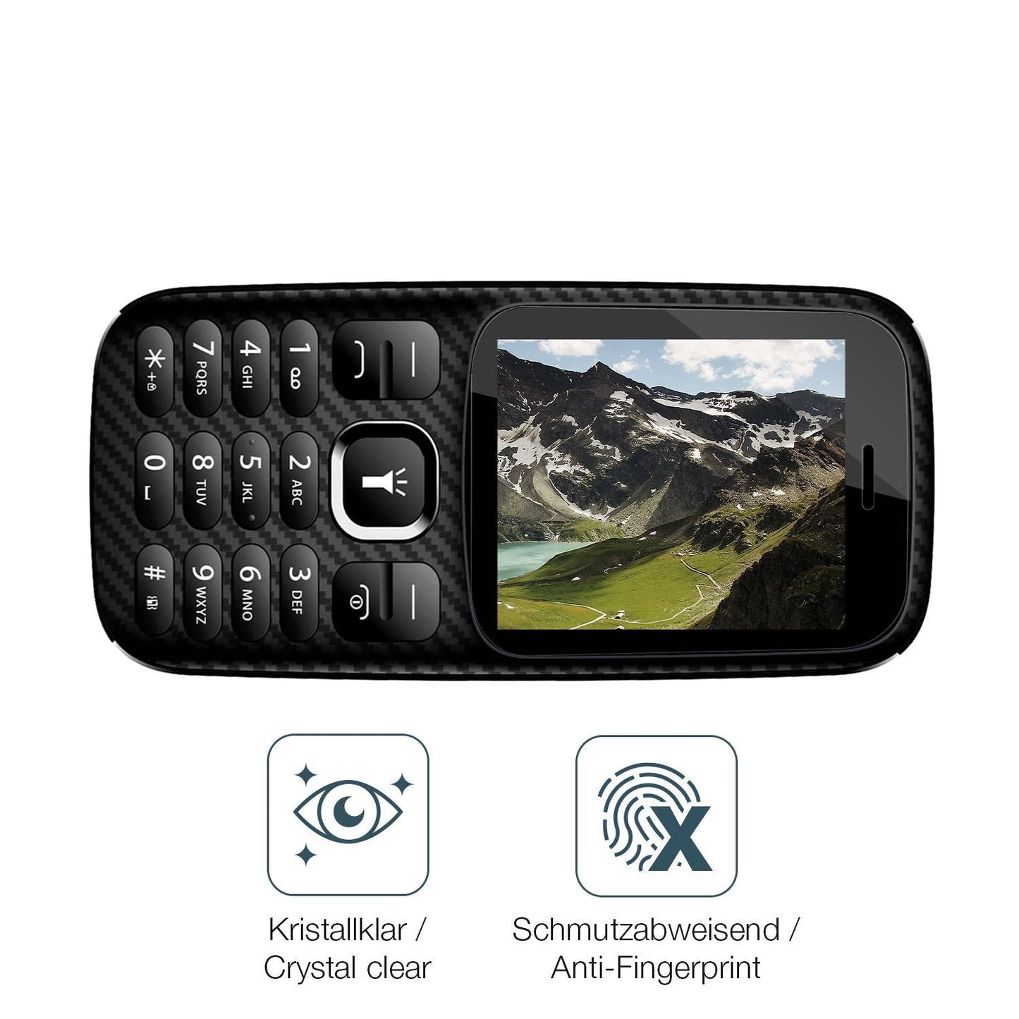 4x Schutzfolie klar für Energizer Mobile E13 Displ (4)