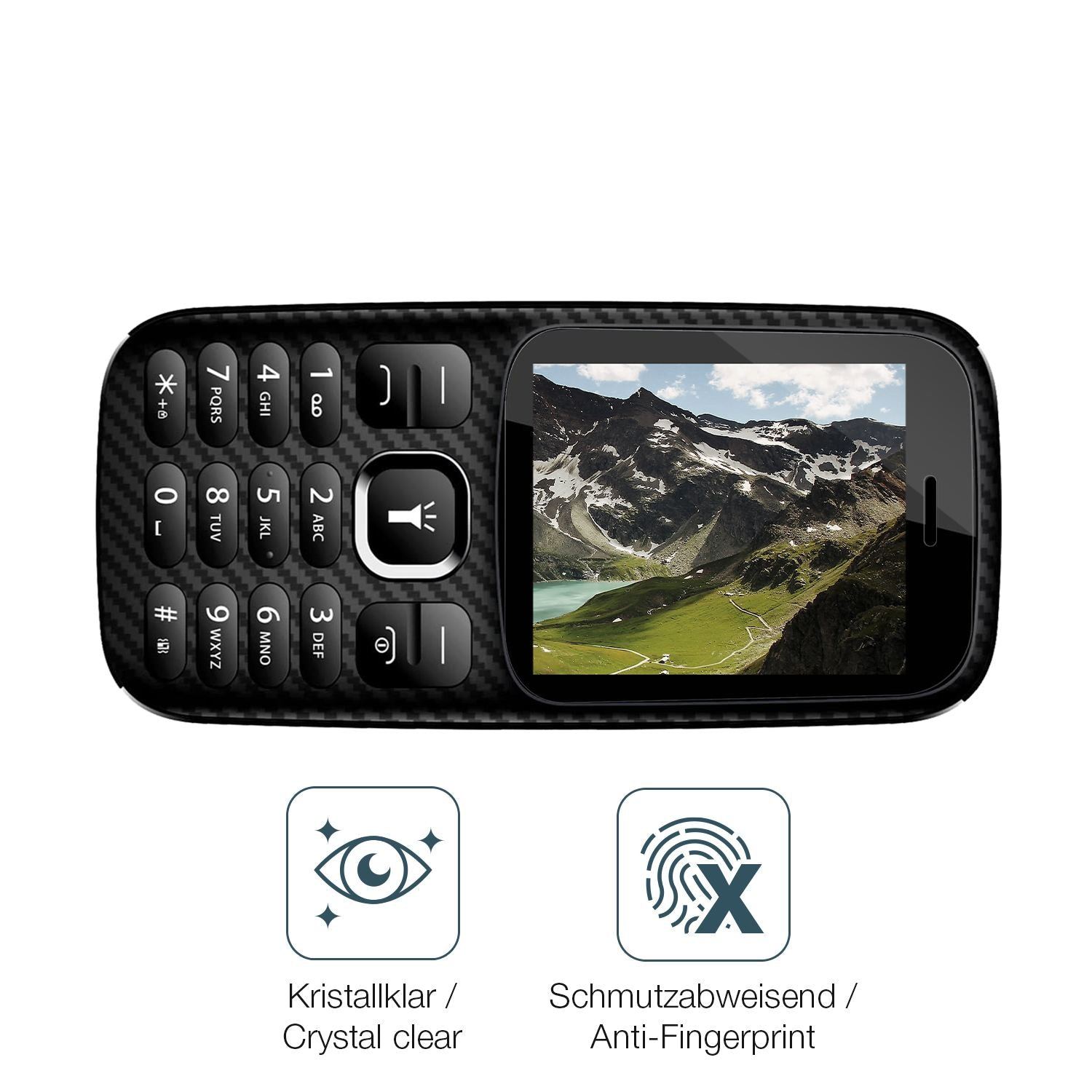 4x Schutzfolie klar für Energizer Mobile E13 Displ (4)
