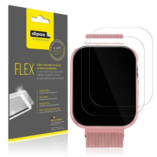 2x 3D Full Cover Schutzfolie für Banlvs Smartwatch (1)