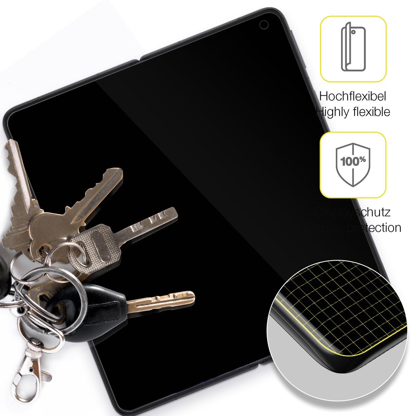 2x 3D Full Cover Schutzfolie für Oppo Find N5 Inne (3)
