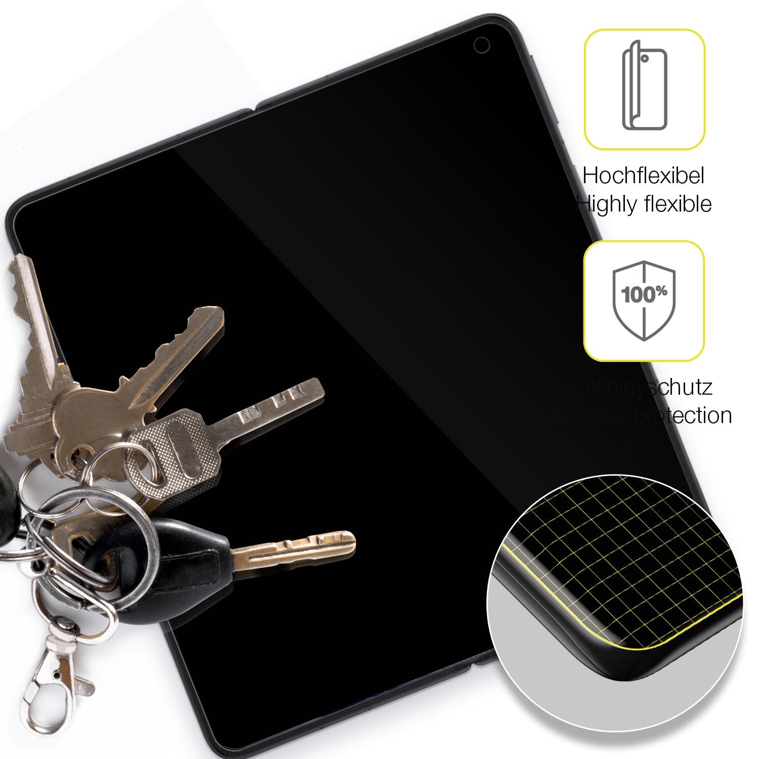 2x 3D Full Cover Schutzfolie für Oppo Find N5 Inne (3)