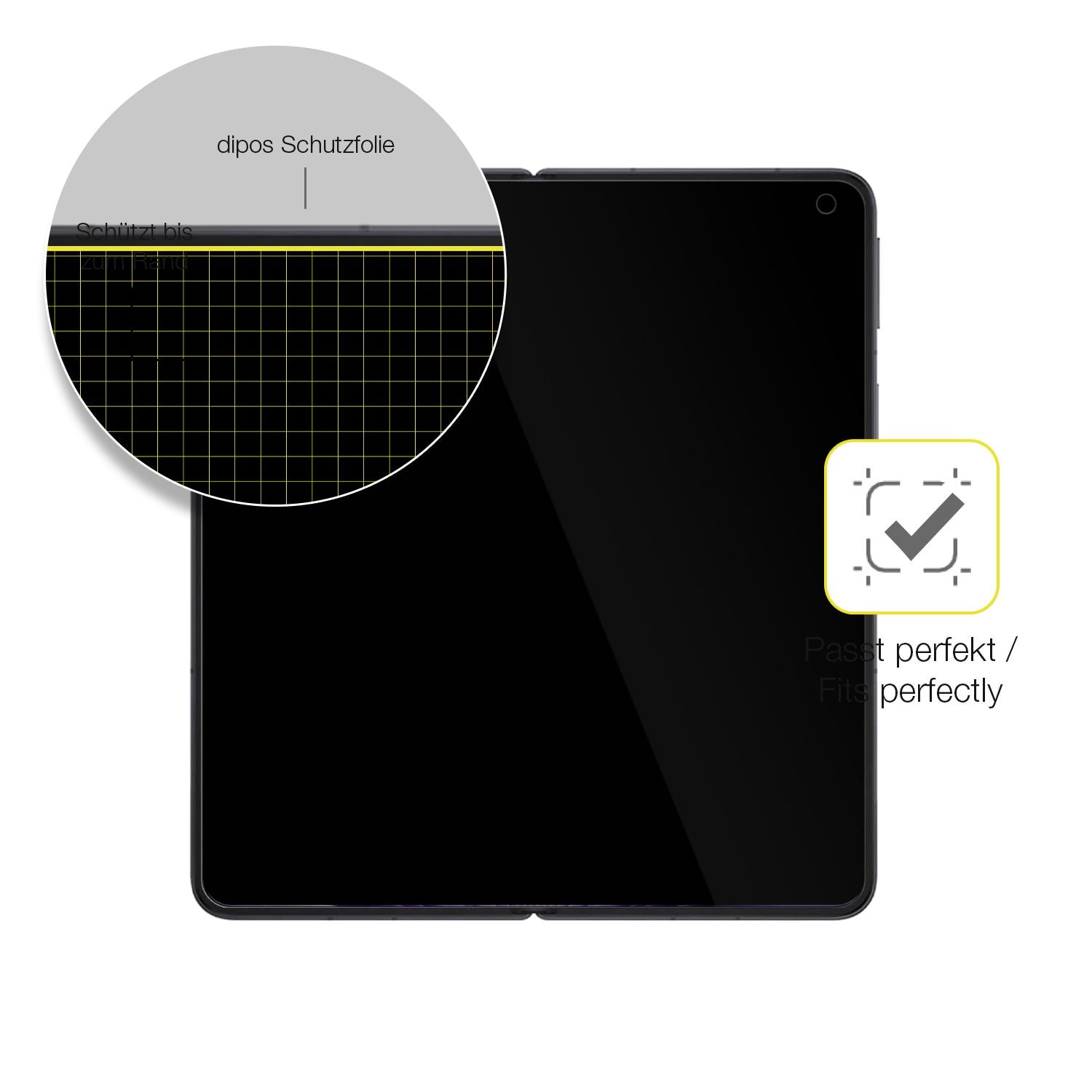 2x 3D Full Cover Schutzfolie für Oppo Find N5 Inne (6)