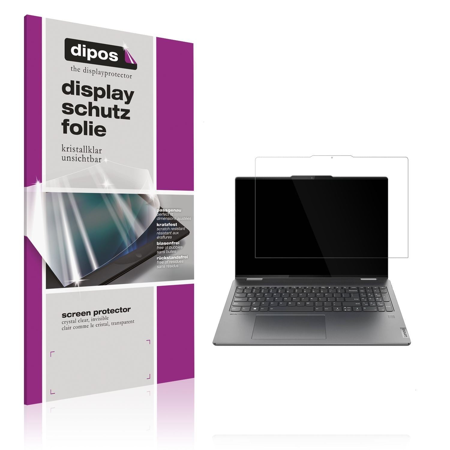 2x Schutzfolie klar für Lenovo Yoga 7i Gen 10 14 Z (1)