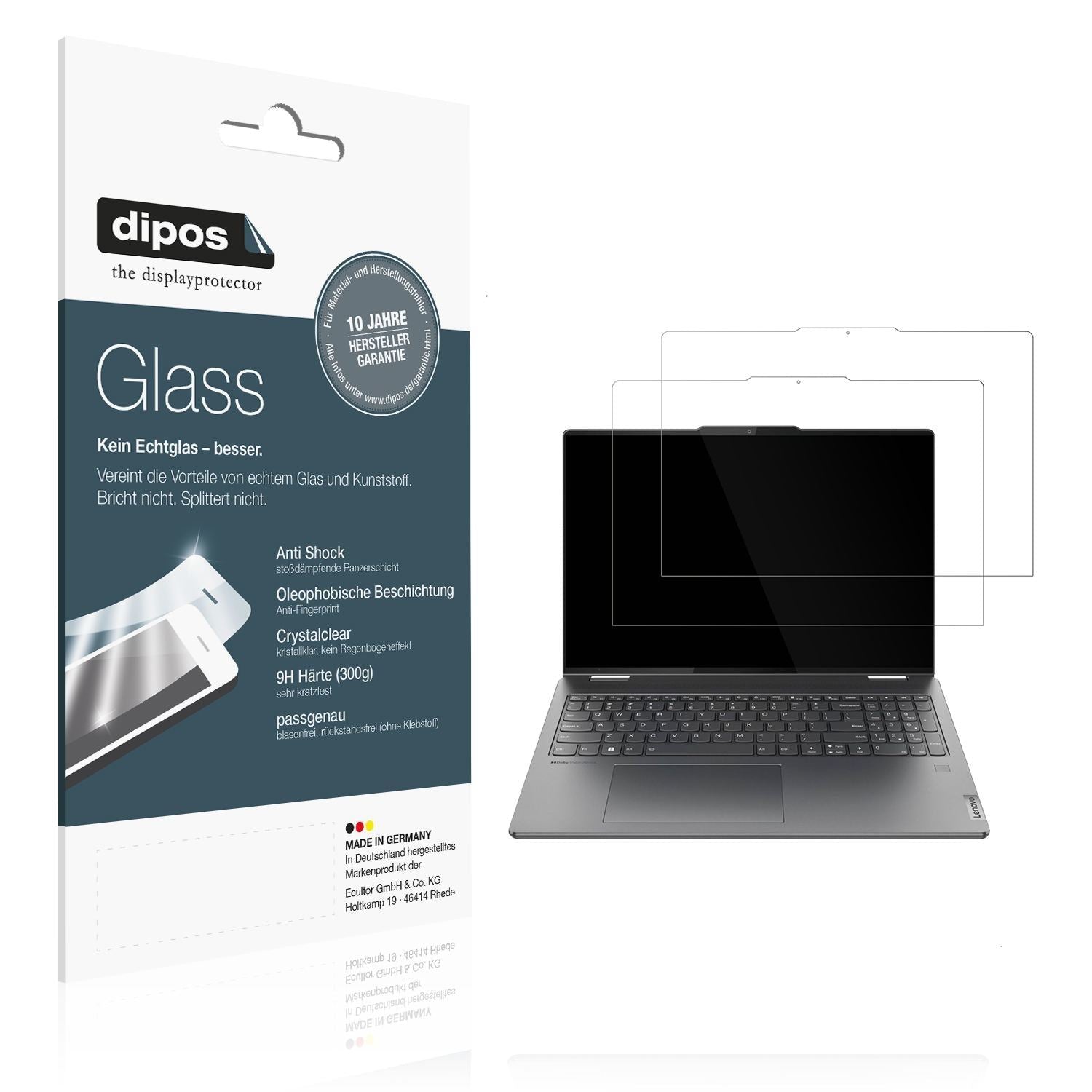 2x 9H Schutzfolie für Lenovo Yoga 7i Gen 10 14 Zol (1)