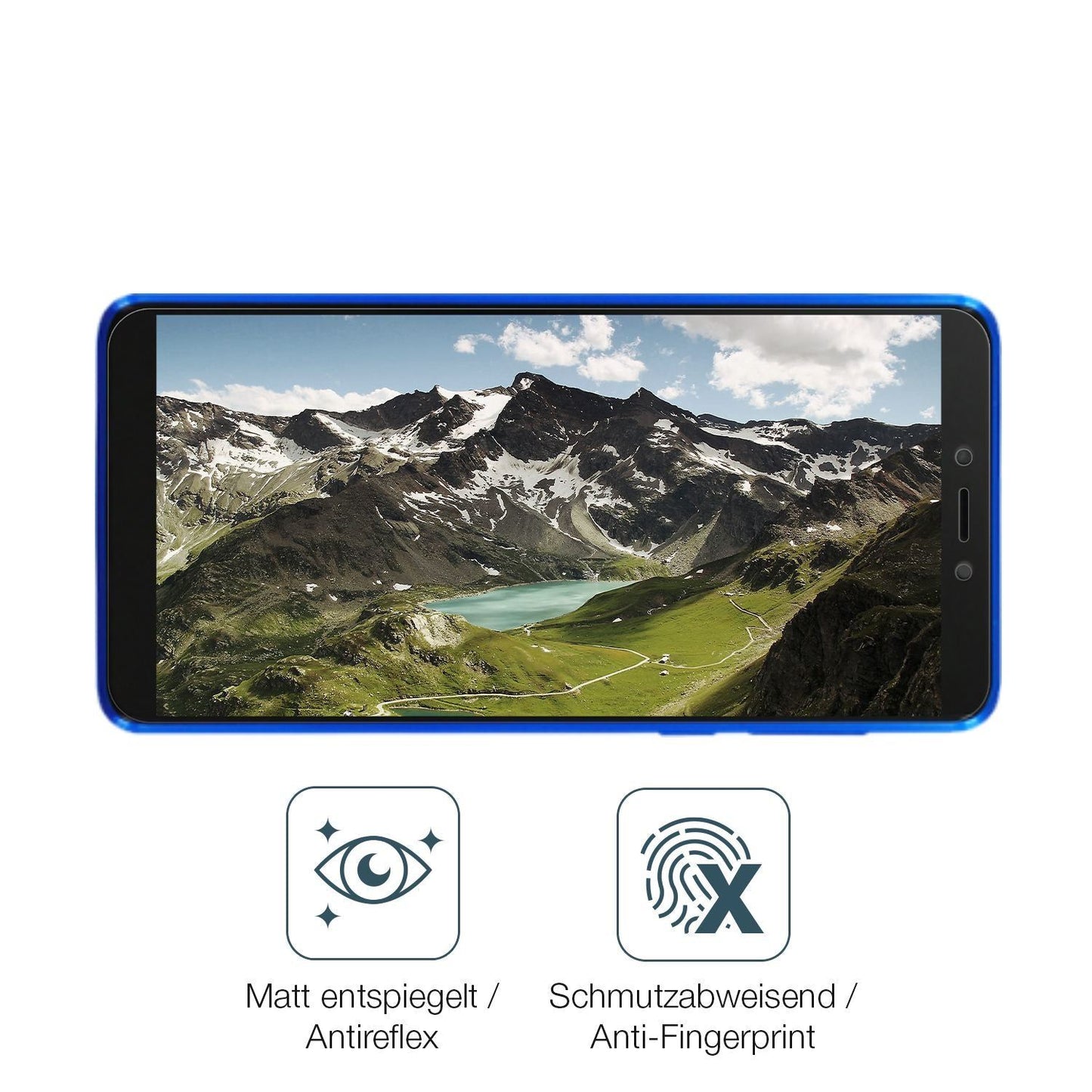 2x 9H Schutzfolie matt für Mobicel R1 Plus Panzerf (5)