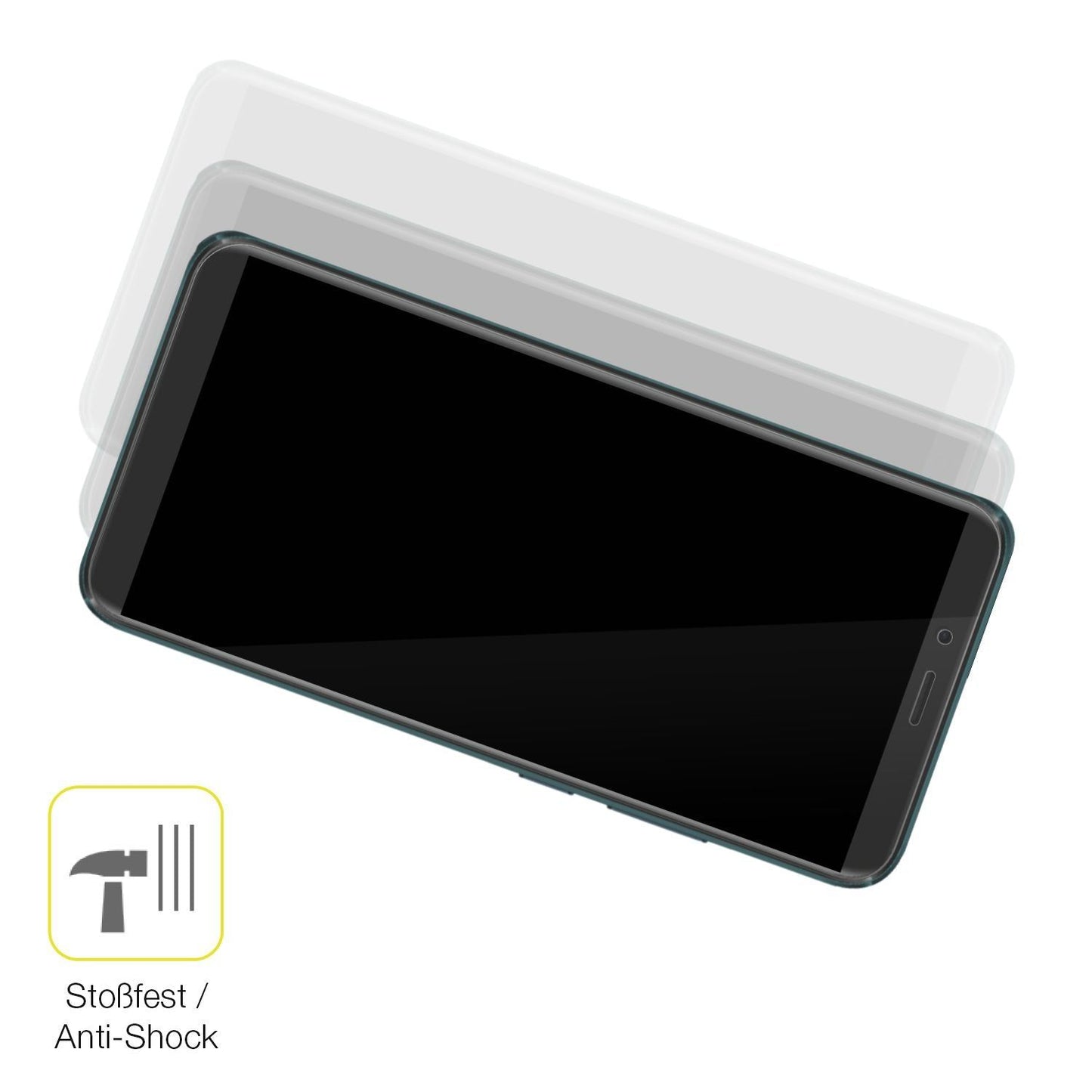 2x 3D Full Cover Schutzfolie für Mobicel RX Plus (4)