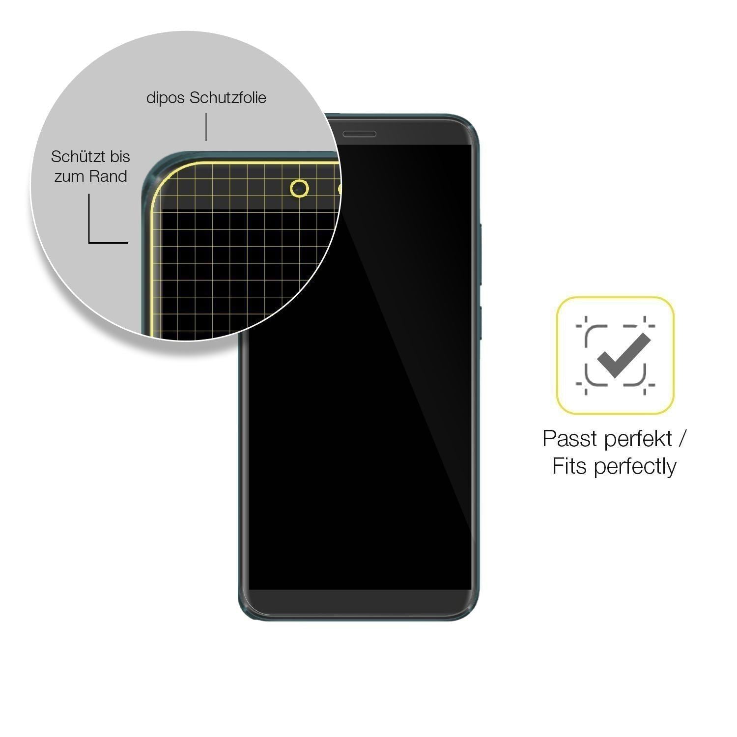 2x 3D Full Cover Schutzfolie für Mobicel RX Plus (6)