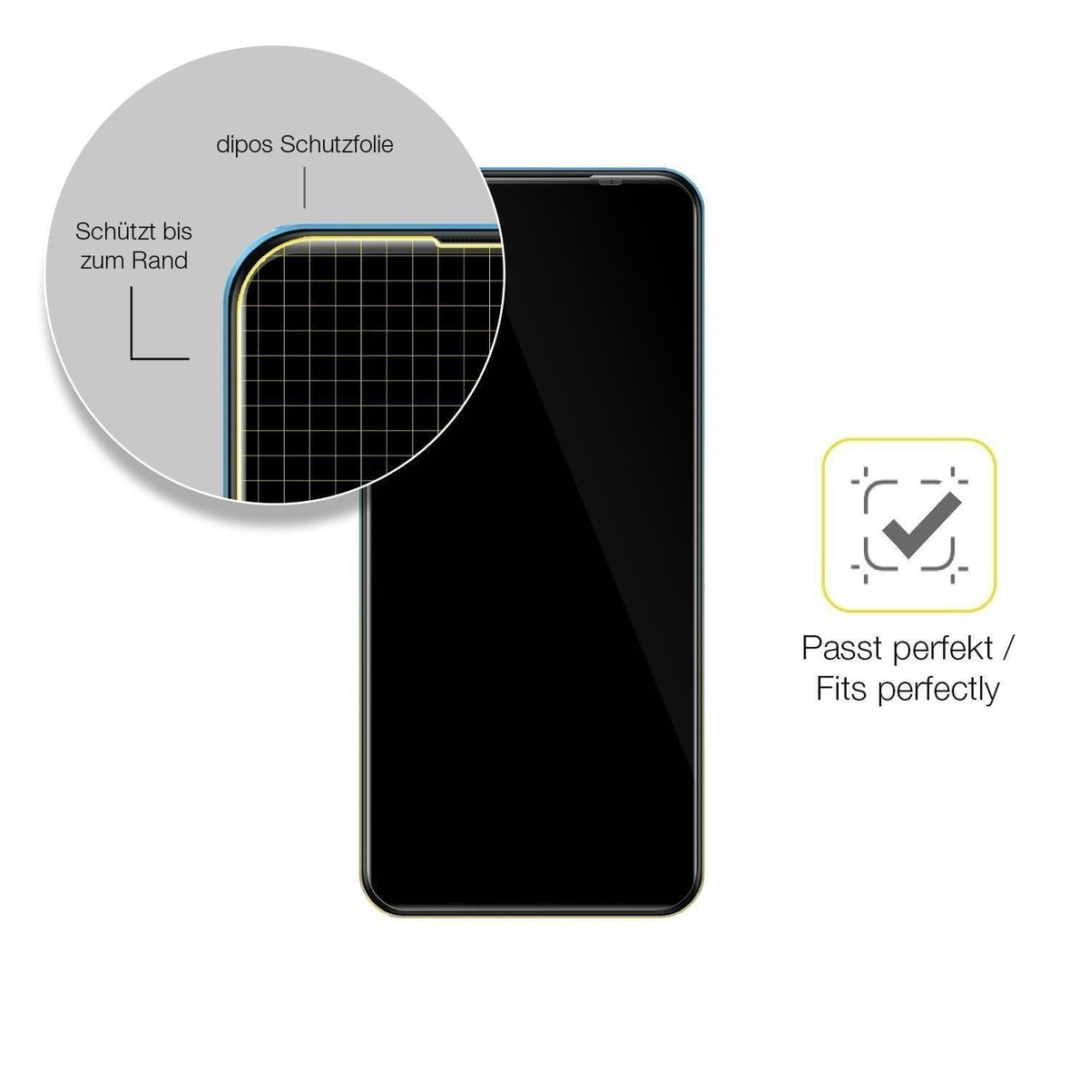 2x 3D Full Cover Schutzfolie für Mobicel R9 Pro (6)