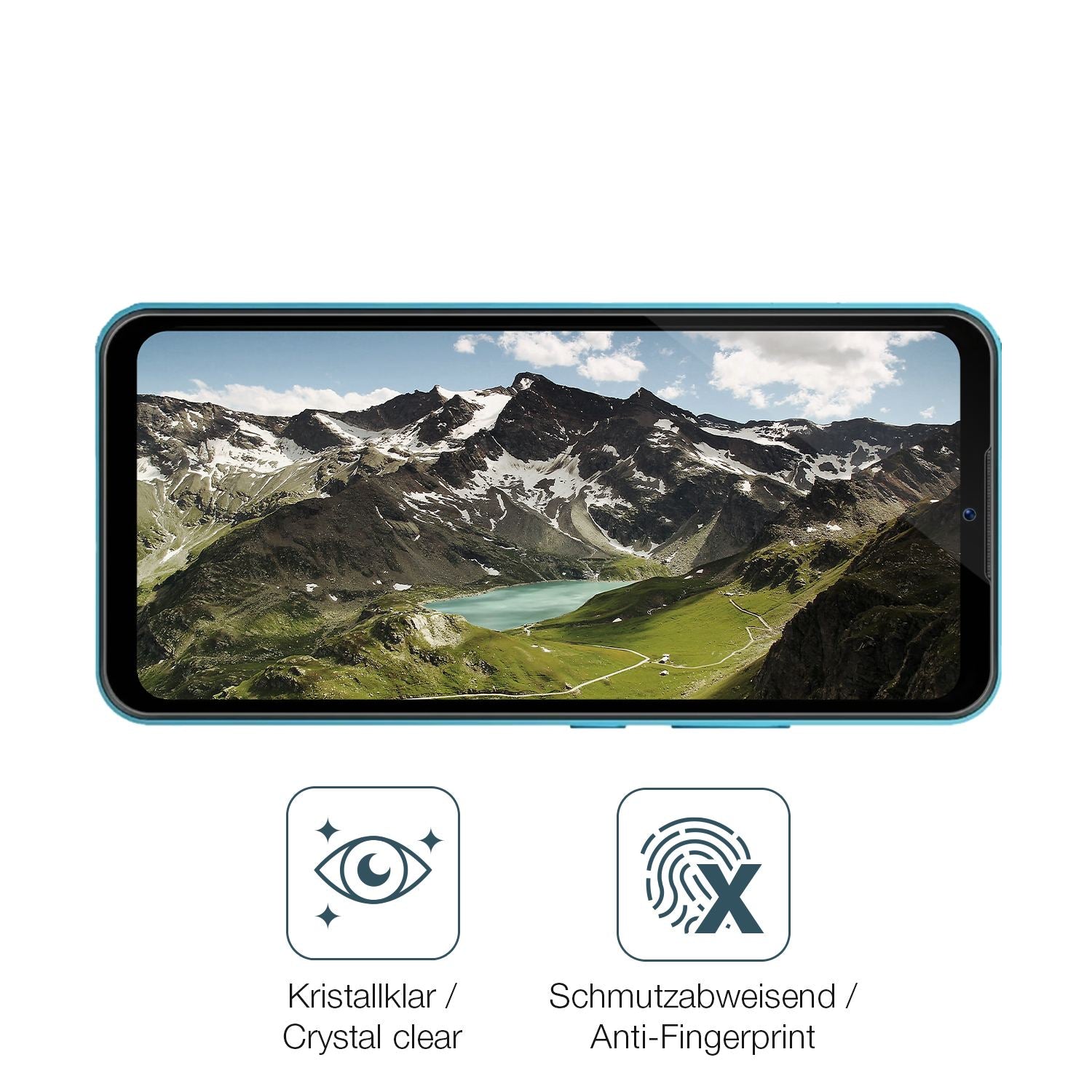 4x Schutzfolie klar für Mobicel VX18 Display-Schut (4)