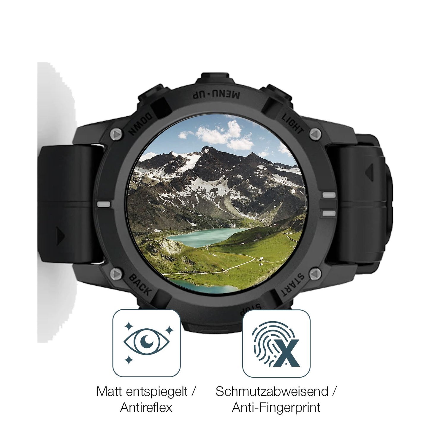 6x Schutzfolie matt für Garmin Descent G2 Display- (4)