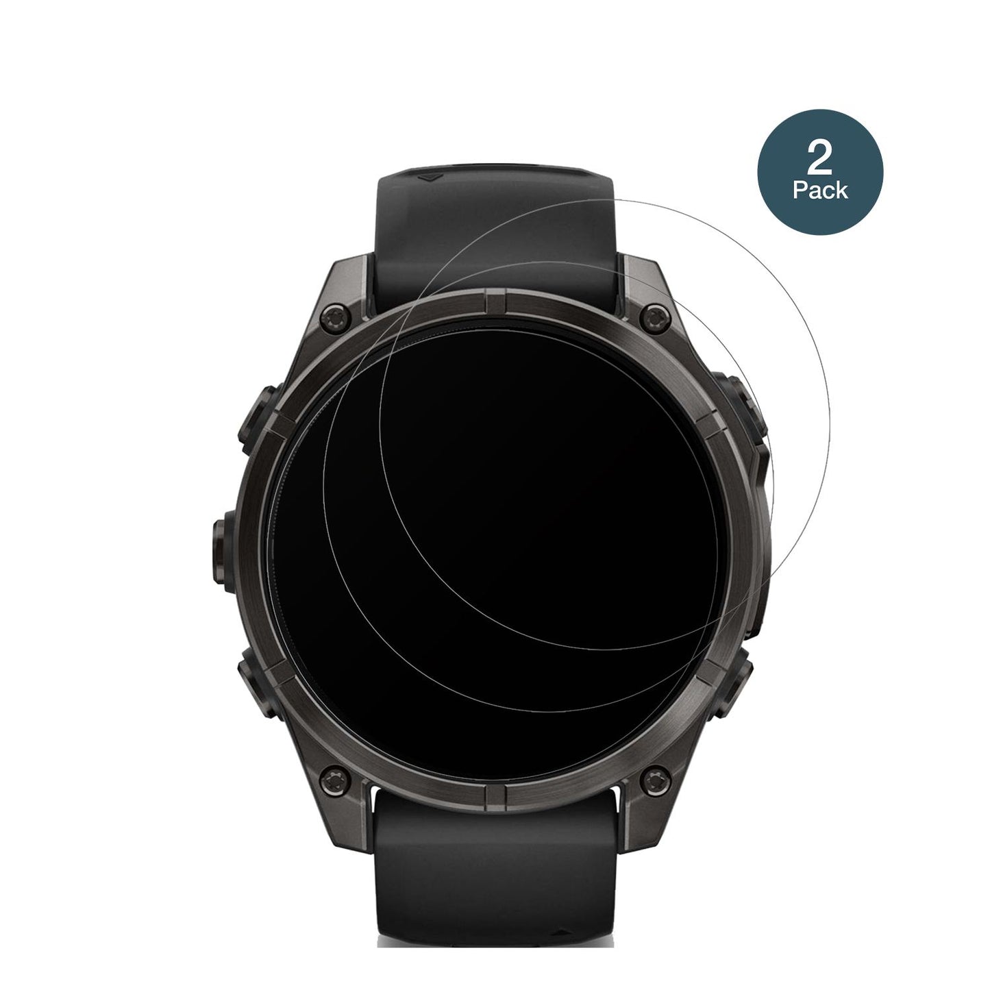 2x 9H Schutzfolie matt für Garmin Tactix 8 51mm AM (2)
