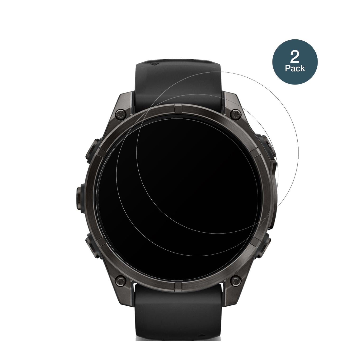 2x 9H Schutzfolie matt für Garmin Tactix 8 51mm AM (2)
