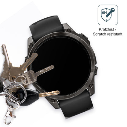 2x 9H Schutzfolie matt für Garmin Tactix 8 51mm AM (3)