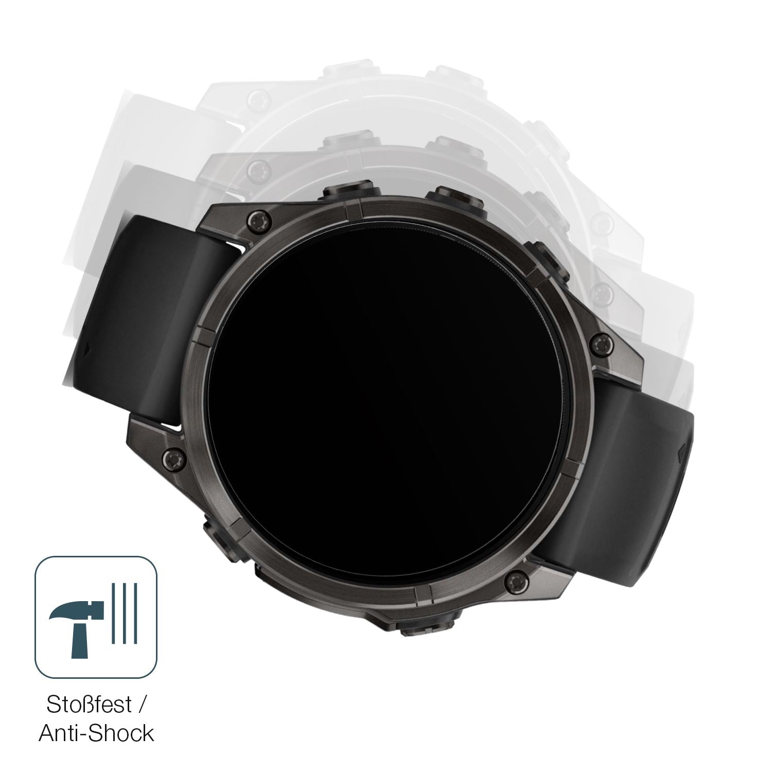 2x 9H Schutzfolie matt für Garmin Tactix 8 51mm AM (4)