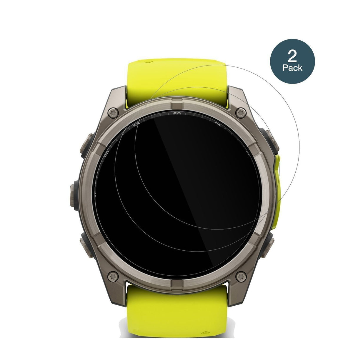 2x 9H Schutzfolie für Garmin Tactix 8 51mm SOLAR P (2)