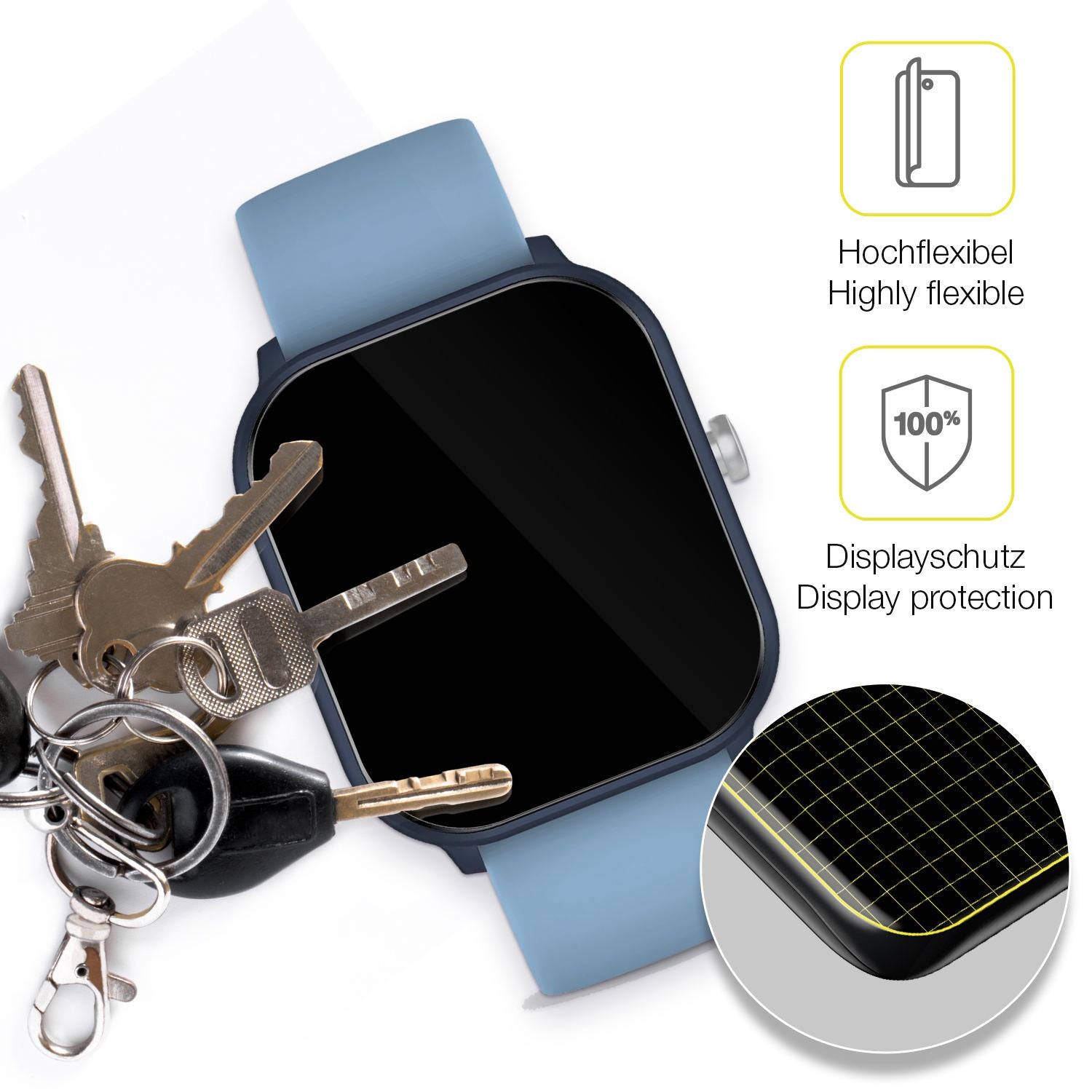 2x 3D Full Cover Schutzfolie für Ice-Watch Ice Sma (3)