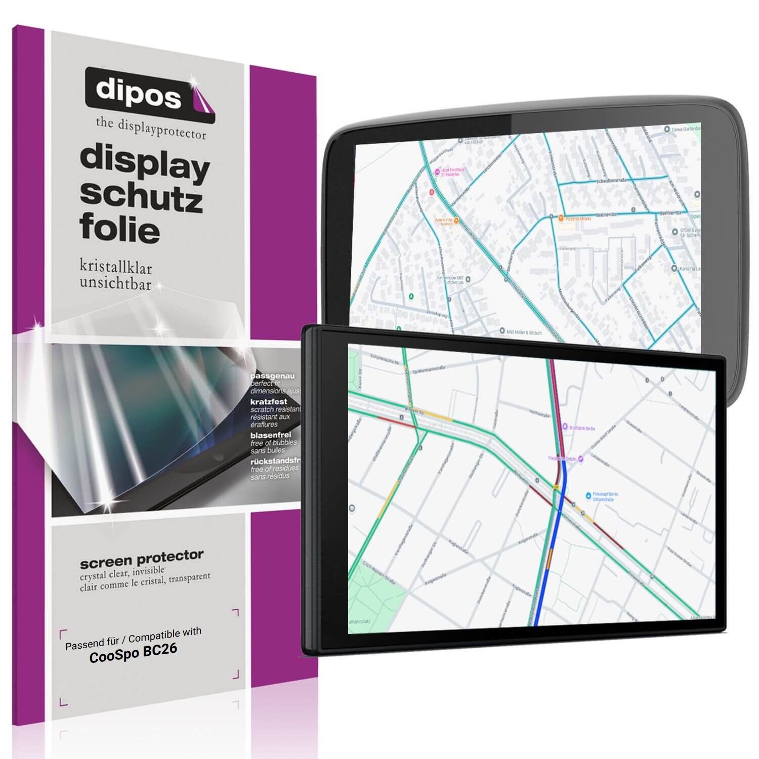 2x Schutzfolie klar für CooSpo BC26 Display-Schutz (1)