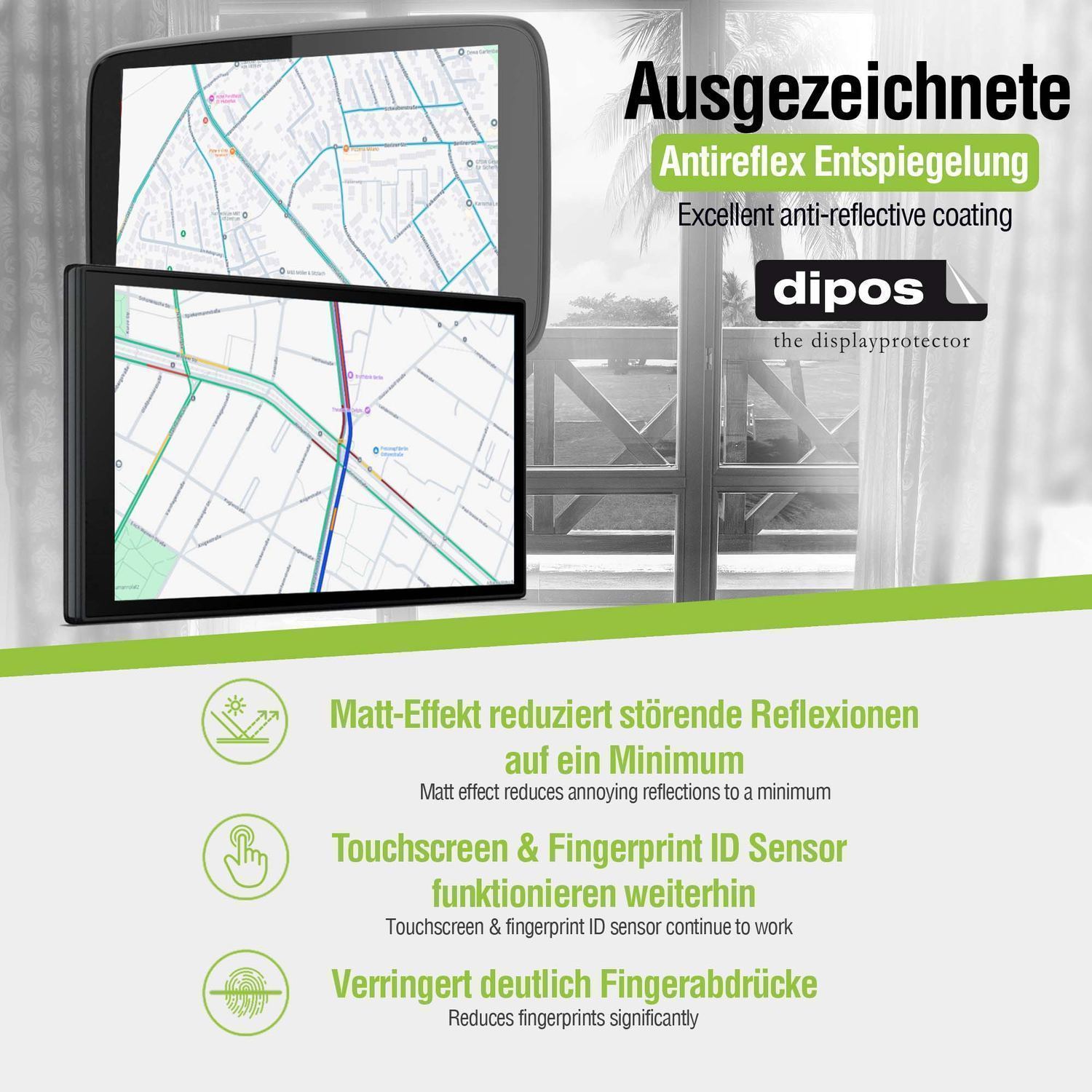 2x Schutzfolie matt für Joyor S8-S Display-Schutzf (2)