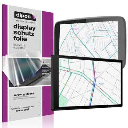2x Schutzfolie klar für Zontes 350E Display-Schutz (1)