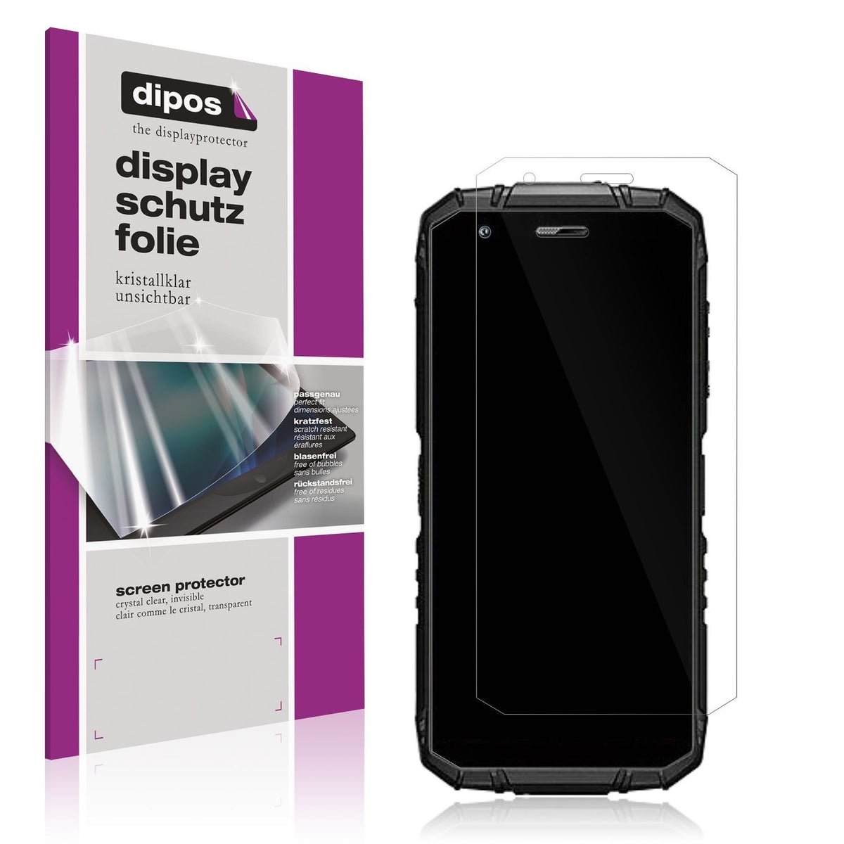 4x Schutzfolie klar für Doogee S41 Max Display-Sch (1)