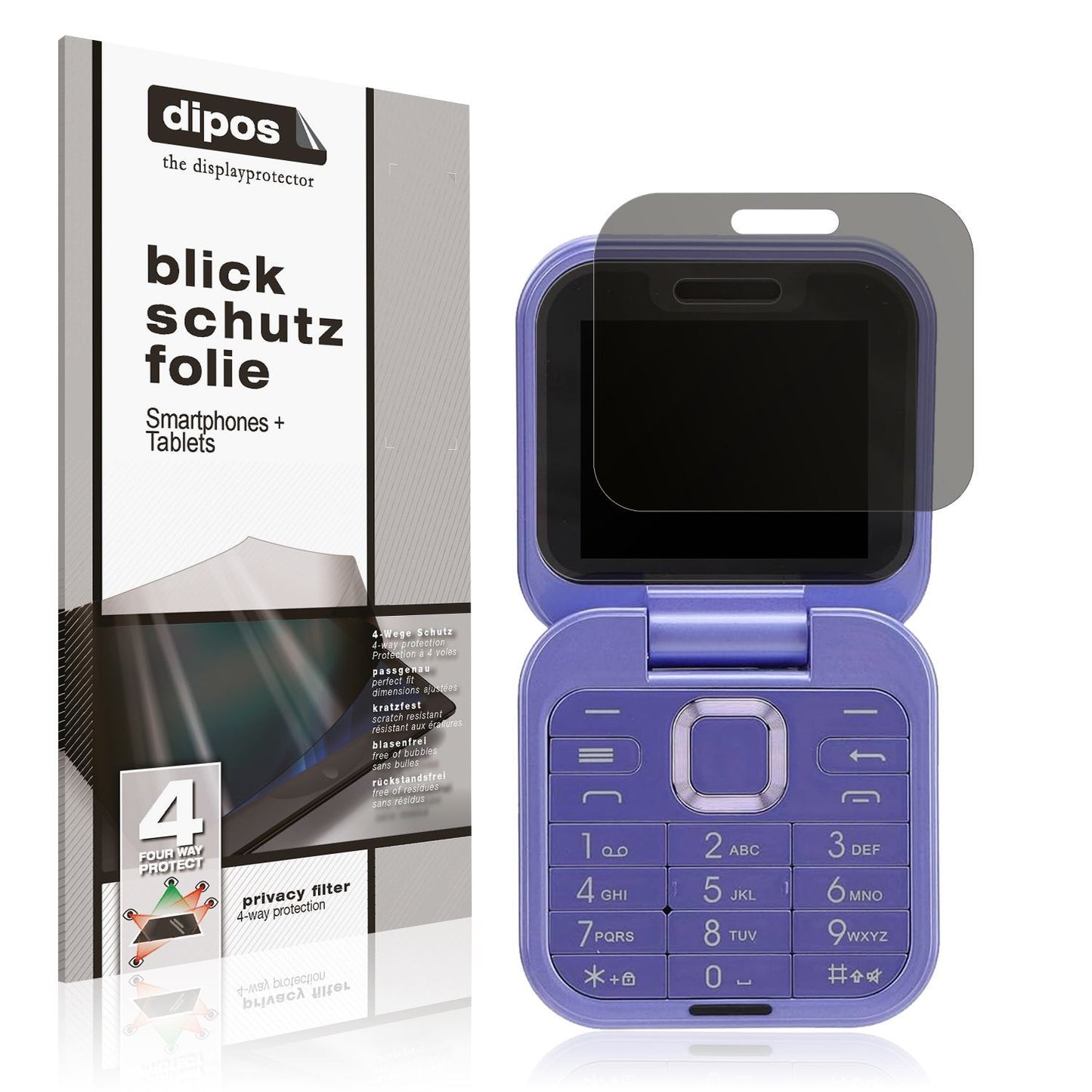Blickschutzfolie für Yunir i16 Pro Senioren-Handy  (1)