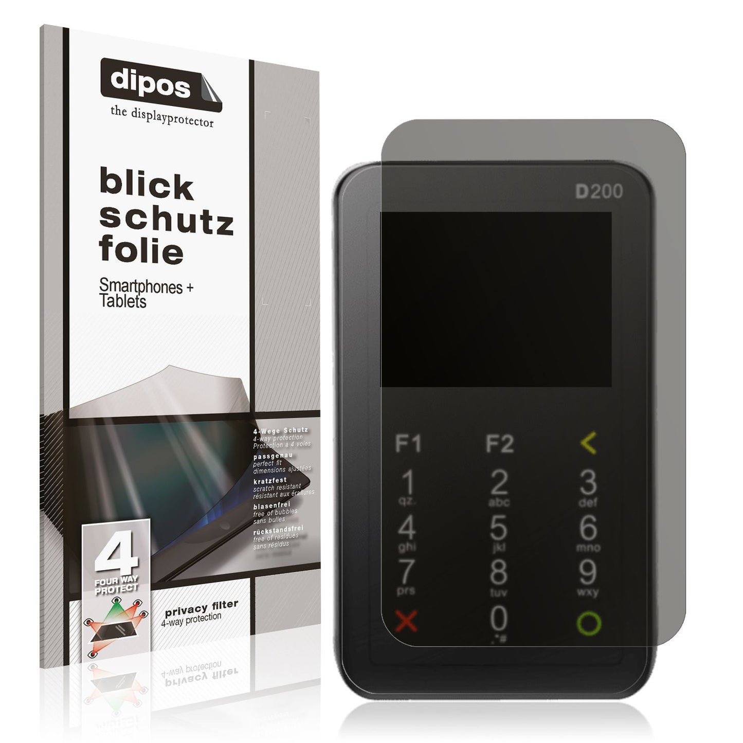 Blickschutzfolie für Pax D200 matt Schutzfolie Pri (1)