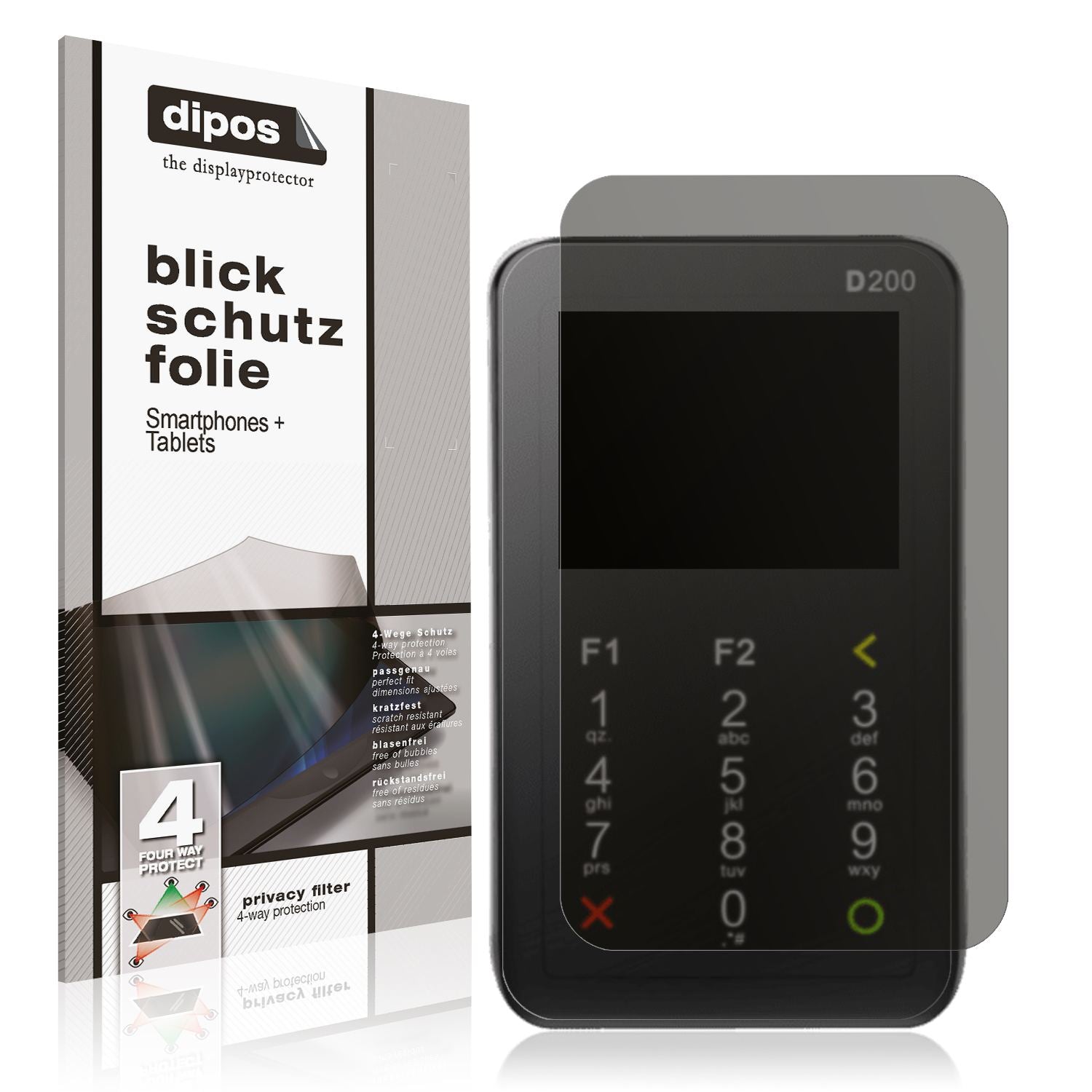 Blickschutzfolie für Pax D200 matt Schutzfolie Pri (1)
