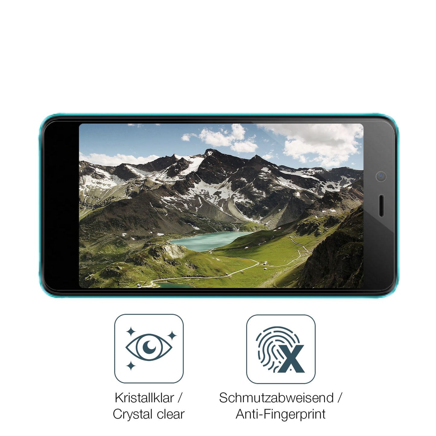 4x Schutzfolie klar für Mobicel MX2 Display-Schutz (4)
