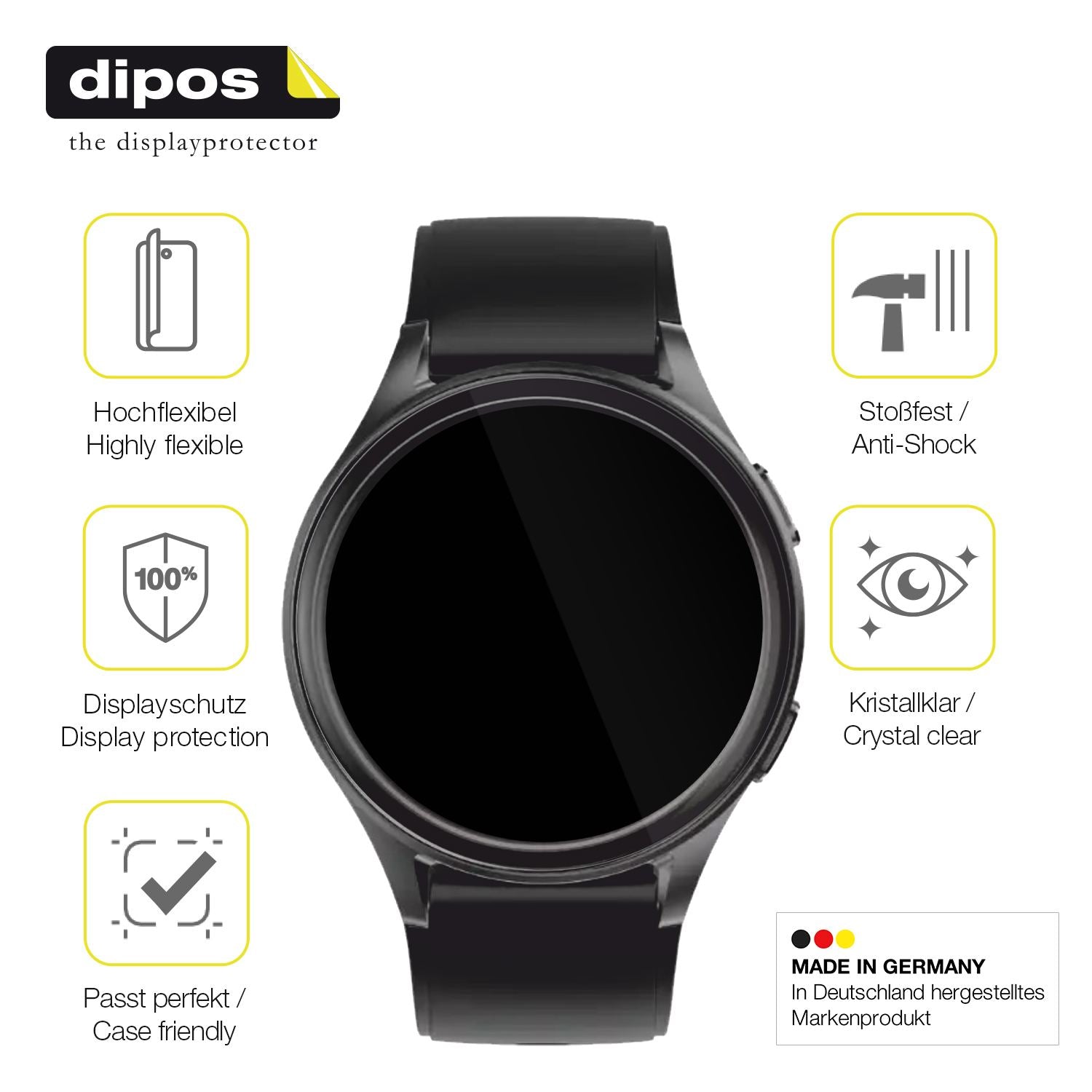 2x 3D Full Cover Schutzfolie für Lava ProWatch X (7)