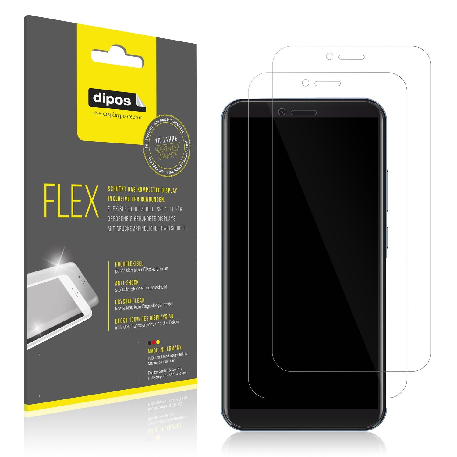 2x 3D Full Cover Schutzfolie für Mobicel PX9 (1)