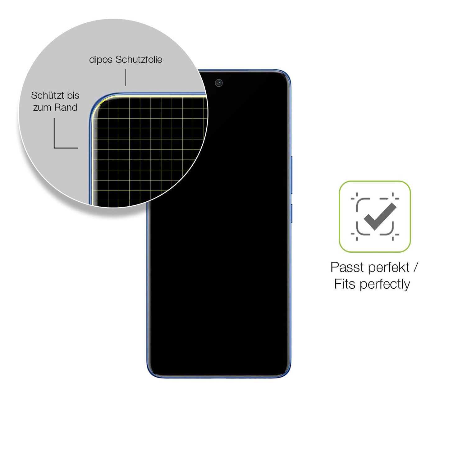 2x Full Cover Schutzfolie matt für Vivo V50 (6)