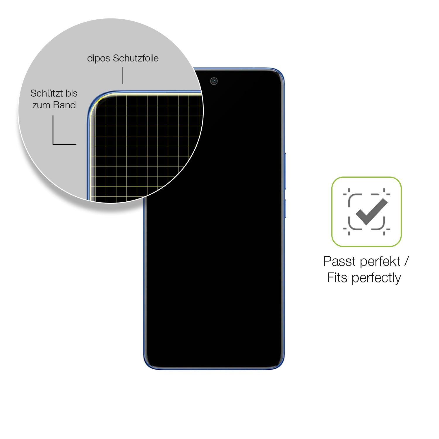 2x Full Cover Schutzfolie matt für Vivo V50 (6)