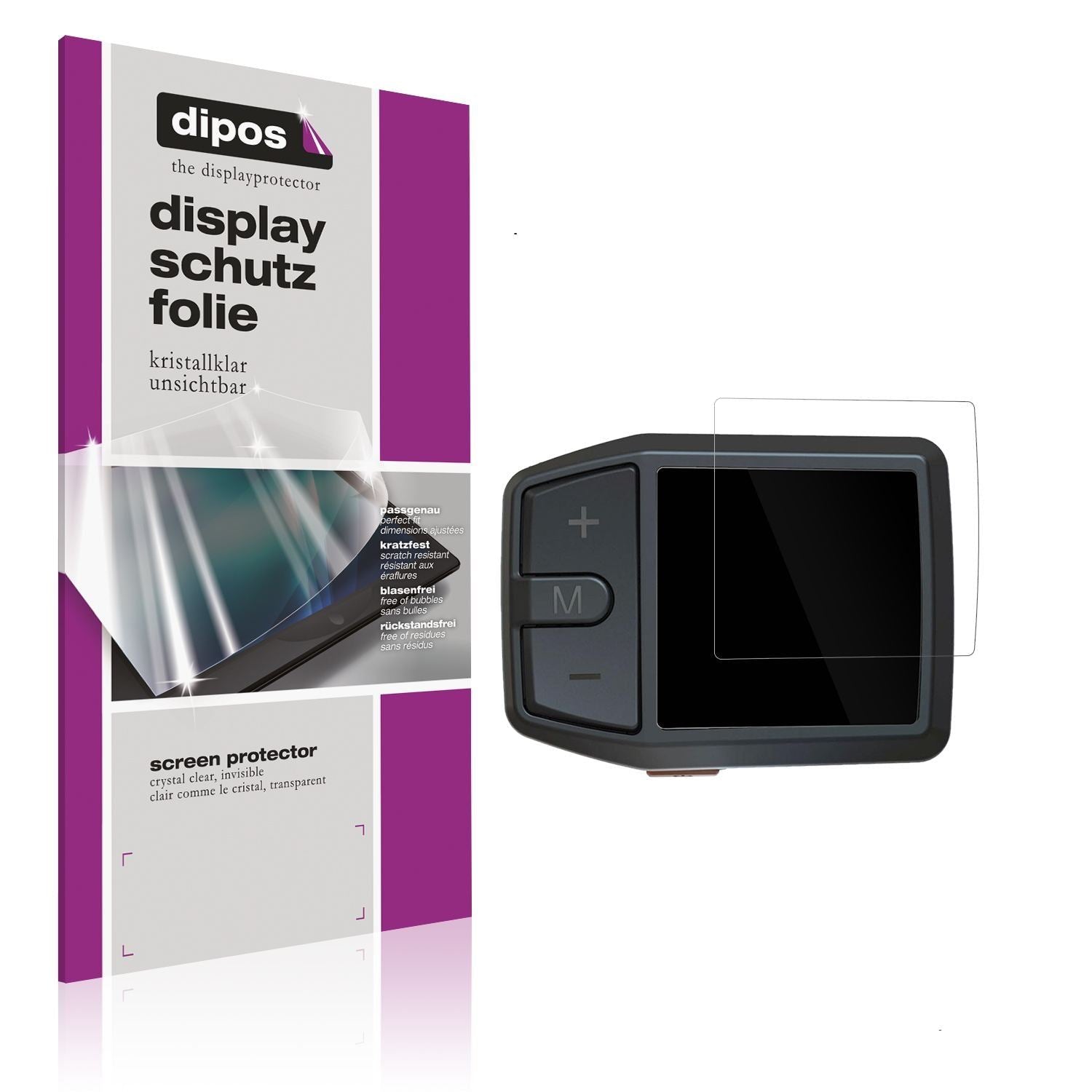 2x Schutzfolie klar für Bafang DZ41 Display-Schutz (1)